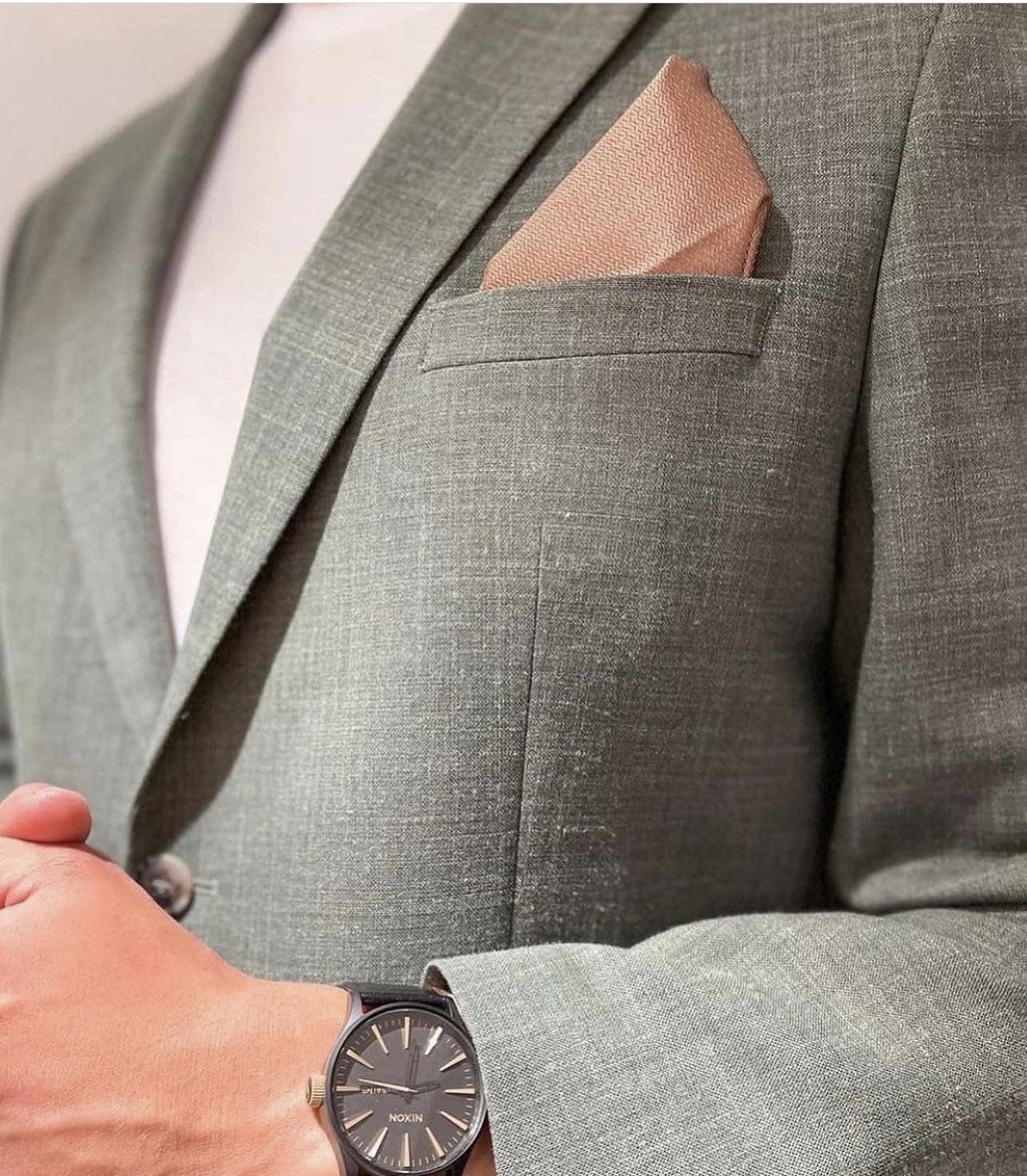 Oasis Lin Dressjakke Blazer - Grønn/ Light Green Melange